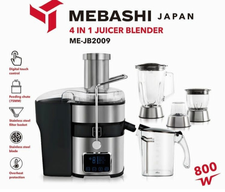 آبمیوه گیری ۴ کاره مباشی مدل ME-JB2009